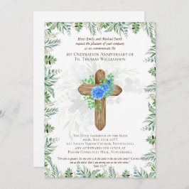 JEDE Ordination Jubiläum Einladung rustikales Holz