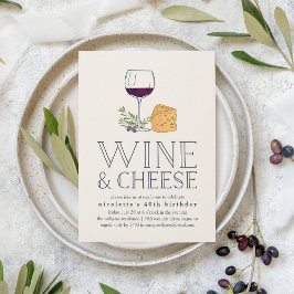 Jede Party Einladung Wein und Käse