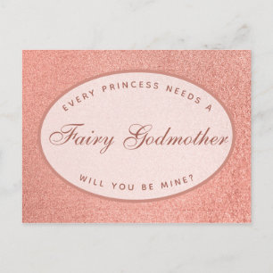 Jede Prinzessin braucht eine Märchengott-Rose Gold Postkarte