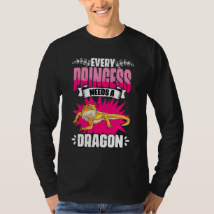 Jede Prinzessin braucht einen Drachen Bartagame T-Shirt