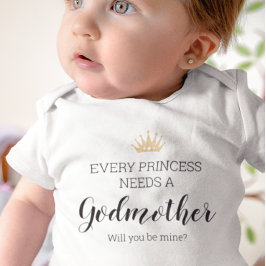 Jede Prinzessin braucht einen Godmatervorschlag Baby Strampler