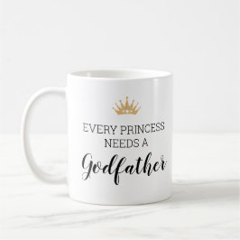 Jede Prinzessin braucht einen Pate mit Foto Kaffeetasse