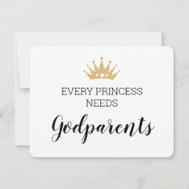 Jede Prinzessin braucht Taufe für Eltern Karte