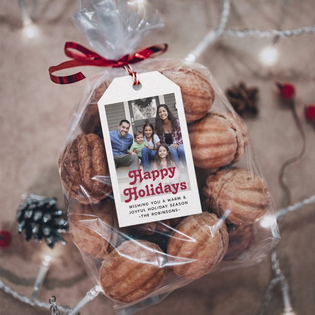 Jede Retro-Typografie und jedes Foto mit festem Ro Geschenkanhänger (Von Creator hochgeladen)