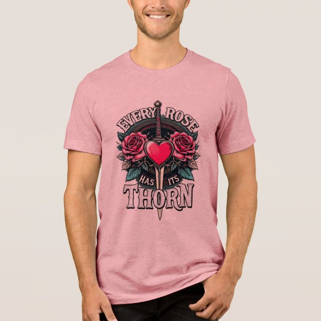 Jede Rose hat ihren Dreck Tri-Blend Shirt (Vorderseite)