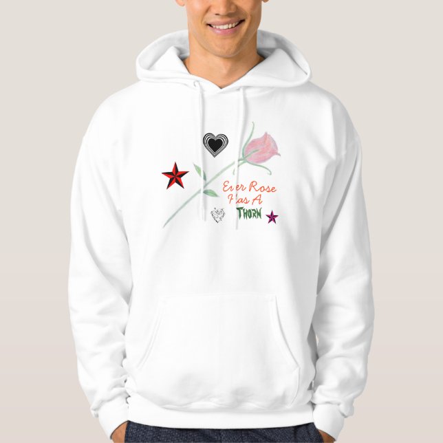 Jede Rose… (Strickjacke) Hoodie (Vorderseite)