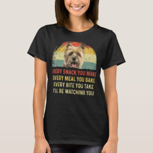 Jede Snack, die Sie machen Cairn Terrier Hund Mama T-Shirt