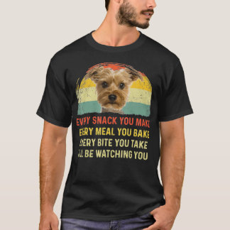Jede Snack, die Sie machen Yorkie Hund Mama Hund V T-Shirt