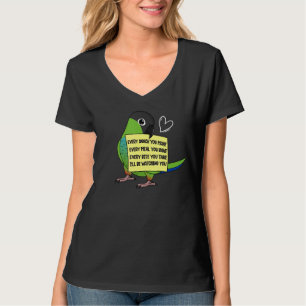 Jede Snack-Mahlzeit oder Beifall in Nanday Conure  T-Shirt
