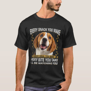 Jede Snack Sie machen lustigen Beagle Hund Mama Hu T-Shirt