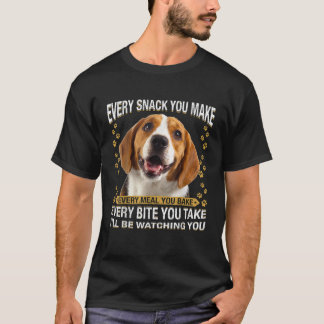Jede Snack Sie machen lustigen Beagle Hund Mama Hu T-Shirt