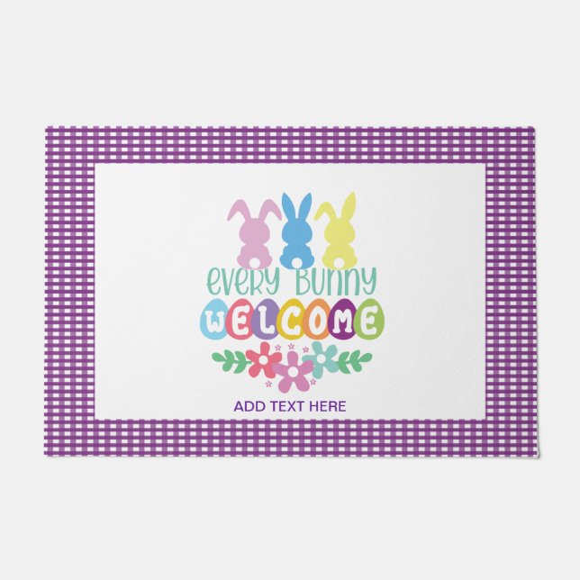 Jede sonnige Begrüßungsstätte Fußmatte (Vorderseite)