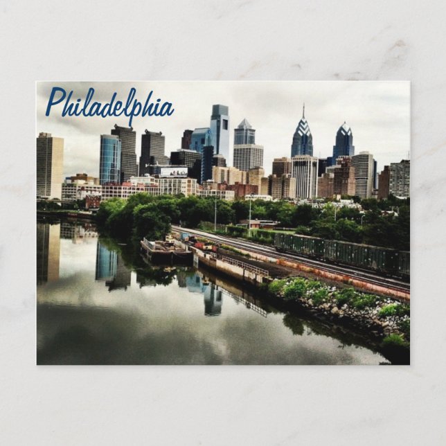 Jede Stadt überquert... Philadelphia Postkarte (Vorderseite)