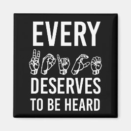 Jede Stimme verdient es, gehört zu werden SLP Gesc Magnet