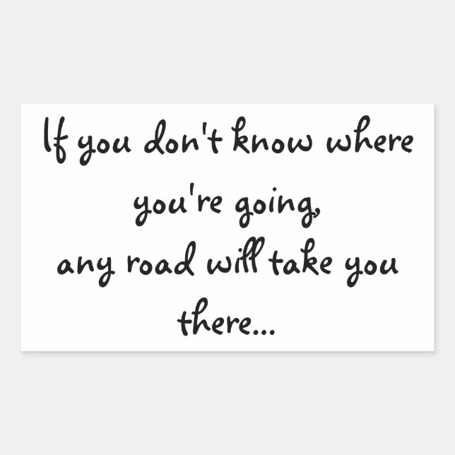 Jede Straße Rechteckiger Aufkleber (Vorderseite)