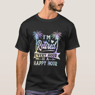 Jede Stunde ist eine glückliche Stunde Gefärbte Kr T-Shirt