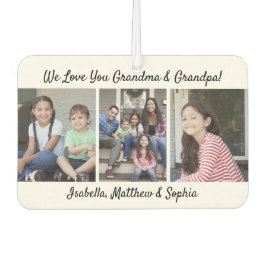 Jede Textfamilie 4 Schwarz-Weiß-Foto-Collage Autolufterfrischer