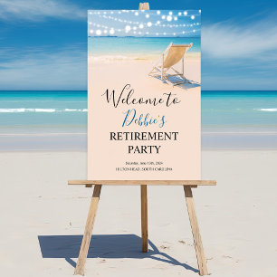 JEDE VERANSTALTUNG - Beach Welcome Sign Poster