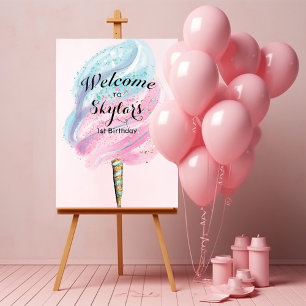 JEDE VERANSTALTUNG - Cotton Candy Welcome Sign Pos Poster