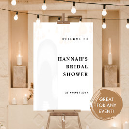 Jede Veranstaltung, elegant und modern willkommen  Acrylschild