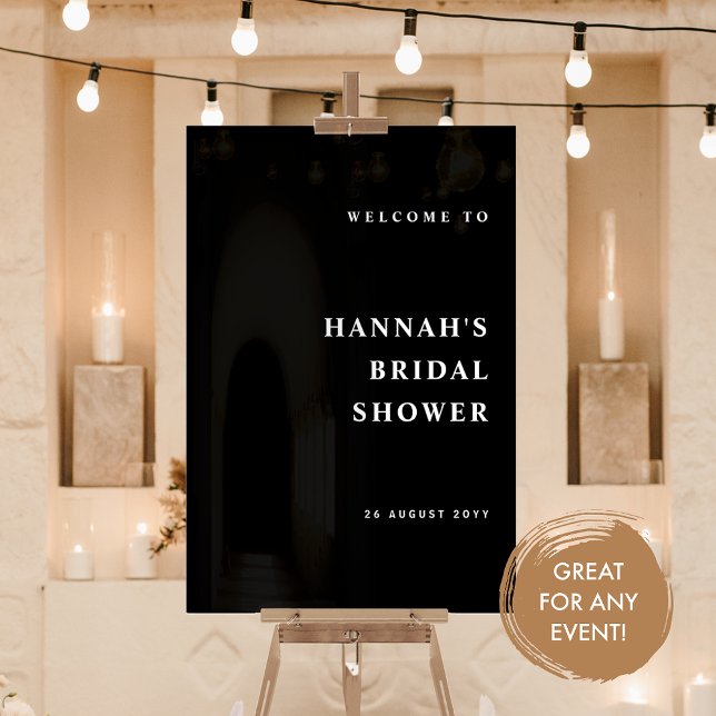 Jede Veranstaltung, elegant und modern Willkommen  Acrylschild (Von Creator hochgeladen)