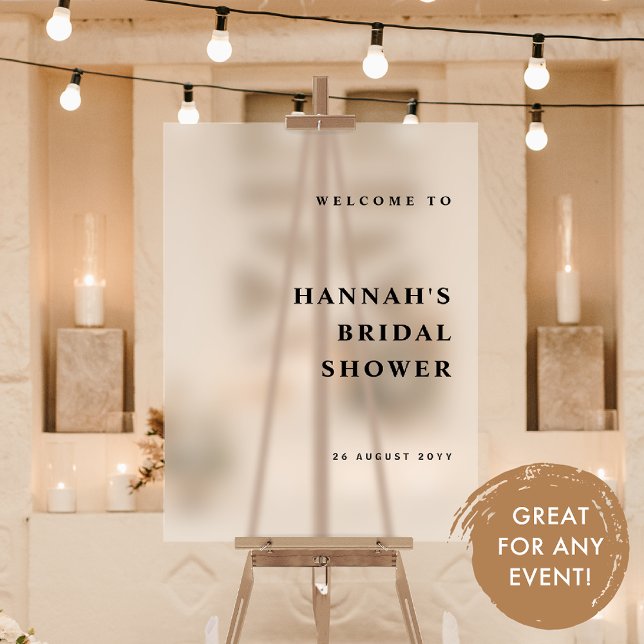 Jede Veranstaltung, Eleganz und Moderne Mattiert Acrylschild (Von Creator hochgeladen)