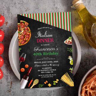 JEDE VERANSTALTUNG - Italienisches Abendessen Einl Einladung