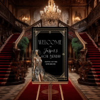 JEDE VERANSTALTUNG - Roaring 20s Willkommensschild