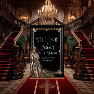 JEDE VERANSTALTUNG - Roaring 20s Willkommensschild Poster