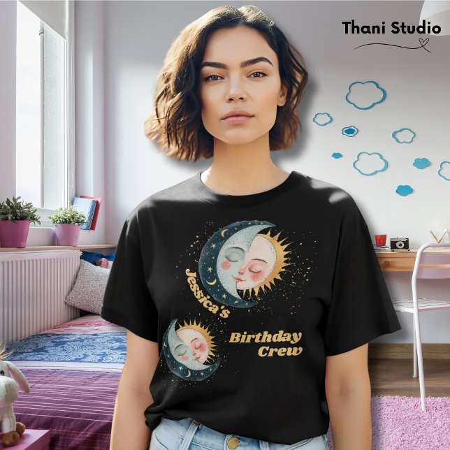 Jede Vintage Himmelsfrau Pajama Geburtstag Schwarz T-Shirt (Von Creator hochgeladen)