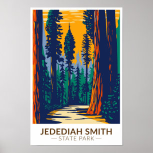 Jedediah Smith Redwoods Staat Park California Poster