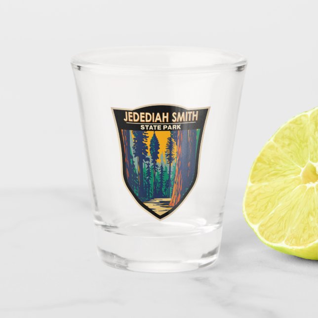 Jedediah Smith Redwoods Staat Park California Schnapsglas (Vorderseite)