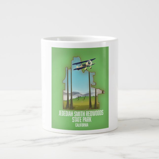 Jedediah Smith Redwoods Staat Park Jumbo-Tasse (Vorderseite)