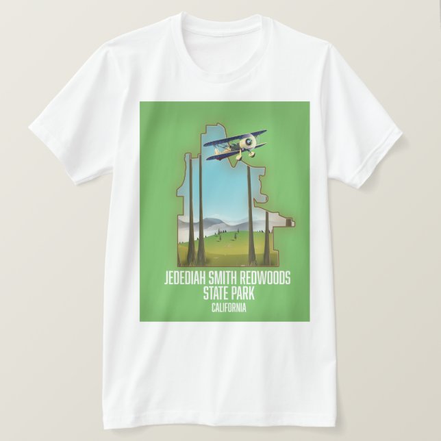 Jedediah Smith Redwoods Staat Park T-Shirt (Design vorne)