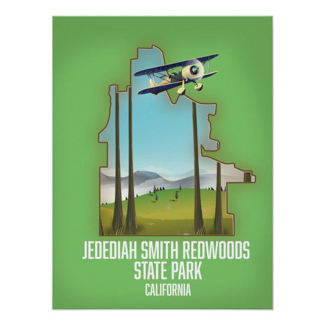 Jedediah Smith Redwoods State Park Poster (Vorderseite)