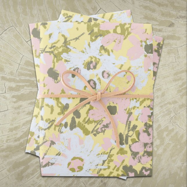 Jeden Anlaß Blush & Butter Blumenummantelungen Geschenkpapier Set (Von Creator hochgeladen)