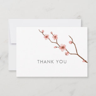 Jeden Anlaß Cherry Blossom Vielen Dank Notecard Dankeskarte