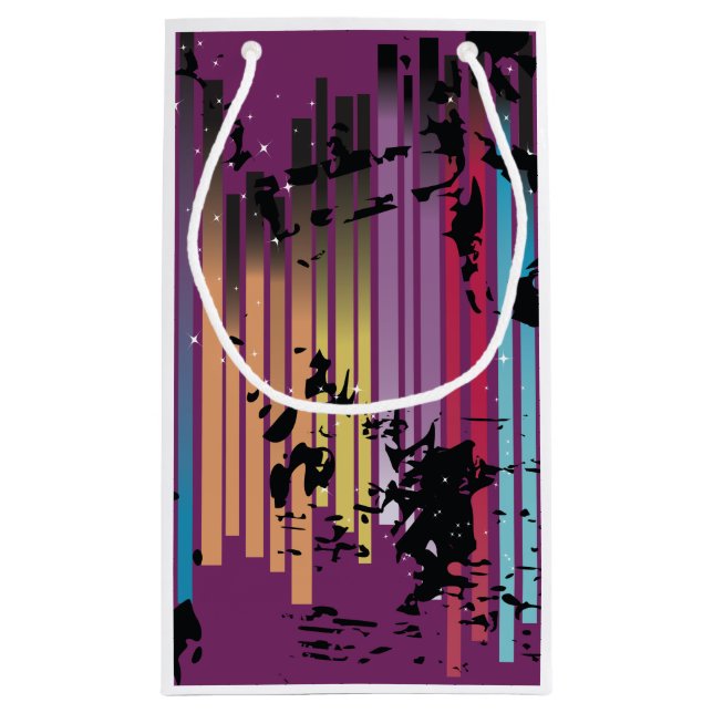 Jeden Anlaß Grunge Geschenktasche Kleine Geschenktüte (Rückseite)