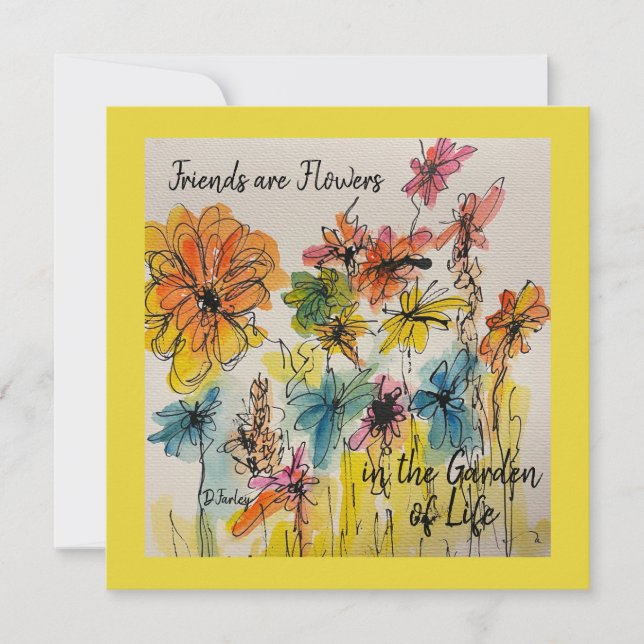 Jeden Anlaß-Merkkarte Dankeskarte (Vorderseite)