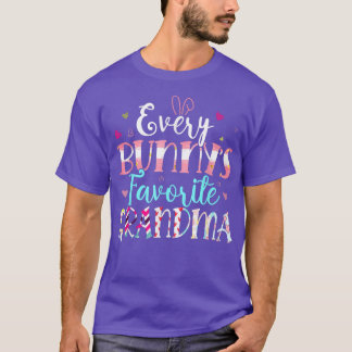 Jeden Bunny's Lieblings-Oma Niedlich Hearts Happy  T-Shirt