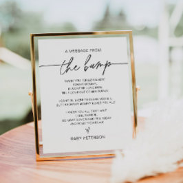 JEDEN eine Nachricht vom Bump-Zeichen Poster