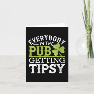 Jeden Frauentag St. Patricks Tag im Pub Karte