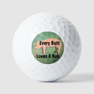 Jeden Hintern Liebe ein Rub Golf Ball