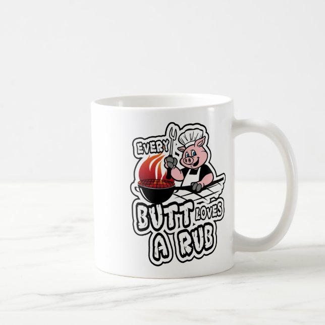 Jeden Hintern Lieben ein Rub Phantastisch Fleisch  Kaffeetasse (Rechts)