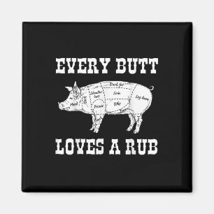 Jeden Hintern Lieben Rub Grilling Grillen Smoker G Magnet