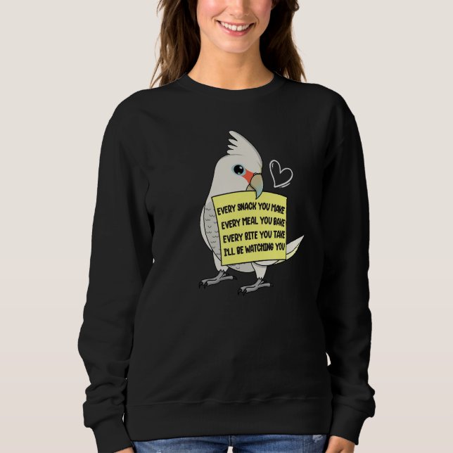 Jeden Imbiss essen oder biss I goffins Cockatoo Pa Sweatshirt (Vorderseite)