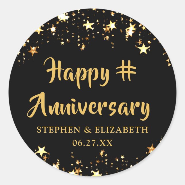 JEDEN JAHR GLÜCKLICHE JAHRESZEITEN RUNDER AUFKLEBER (Vorderseite)