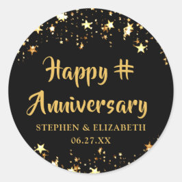 JEDEN JAHR GLÜCKLICHE JAHRESZEITEN RUNDER AUFKLEBER