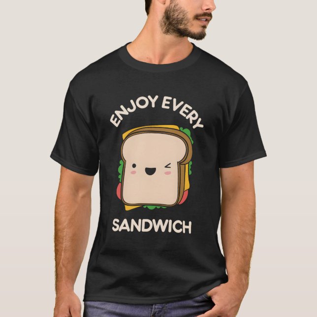 Jeden Sandwich Kawaii Feinschmecker Warren Zevon Q T-Shirt (Vorderseite)