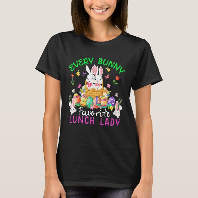 Jeden sonnigen Favoritenessen Lady zwei Bunnies mi T-Shirt (Vorderseite)